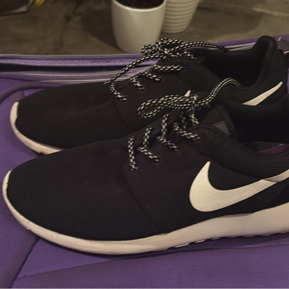 Nike Black Sneakers with White Swoosh